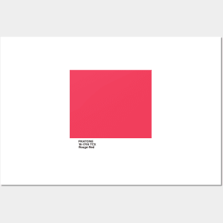 pantone 18-1755 TCX Rouge Red Posters and Art